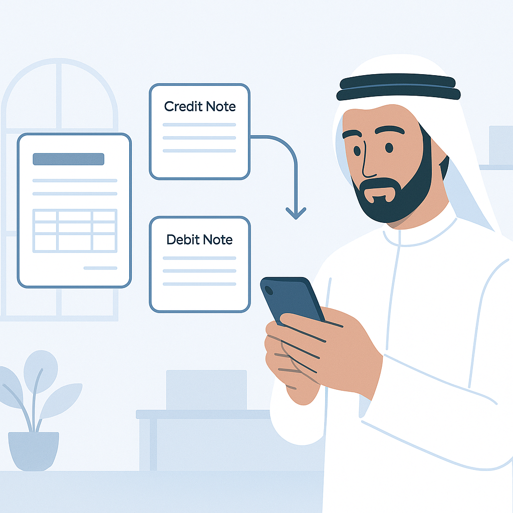 الإشعار الدائن والمدين: متى تصدرهما وكيف يختلفان عن الفاتورة الضريبية؟